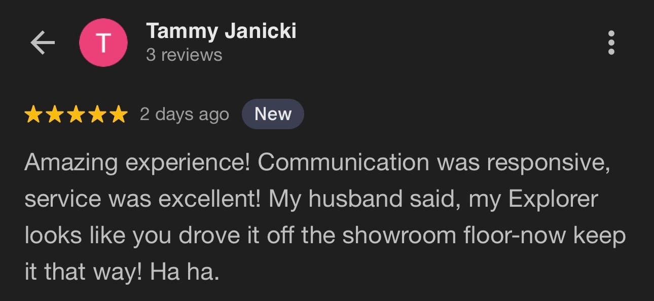 Review screenshot from Arlene Green